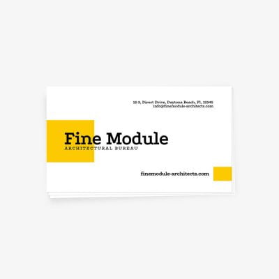 Eye-catching card for architects. OBC-05.