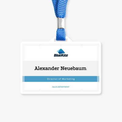 Simple name badge template. ONB-01.