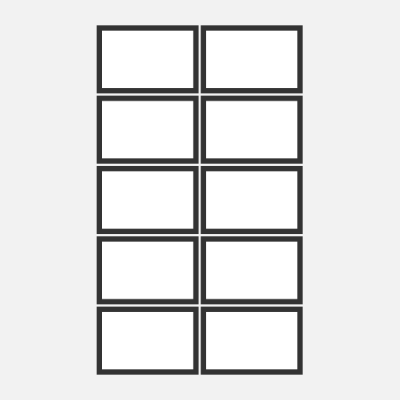 Blank Name Tag template-3×2″-76.2×50.8mm-BA4T-005