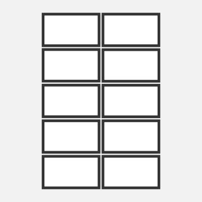 Blank Name Tag template-3×1.75″-76.2×44.5mm-BA4T-008