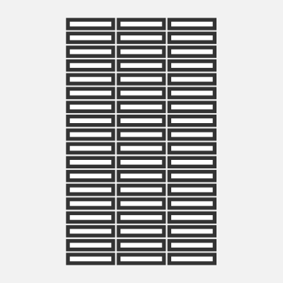 Printable name tag blank template-2×0.5″-50.8×12.7mm-BA4T-012