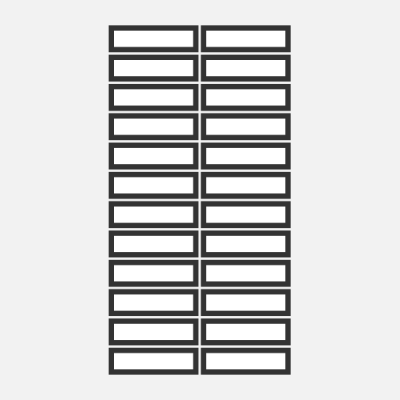 Sticky luggage name tag blank template-2.5×0.75″-63.5×19.1mm-BA4T-013