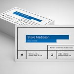 Blue Clean and contrast Business Card